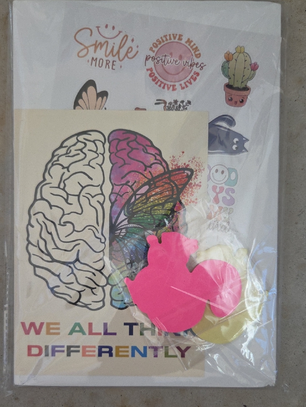 We All Think Differently ADHD Calendar with Stickers